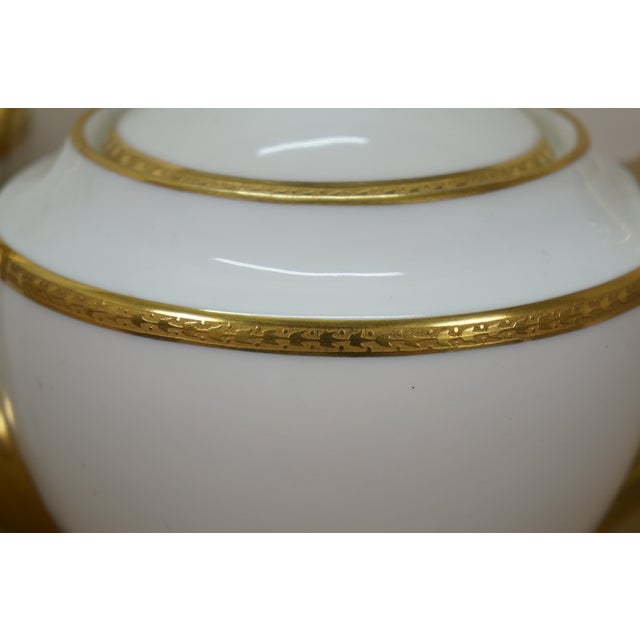 Antique Alfred Lanternier French Limoges 99 Piece Gold Encrusted China Dinnerware Set For Sale - Image 13 of 16