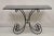 Early 20th Century French Country Pastry Style Wrought Iron Marble Top Baker's Console Table For Sale - Image 12 of 12