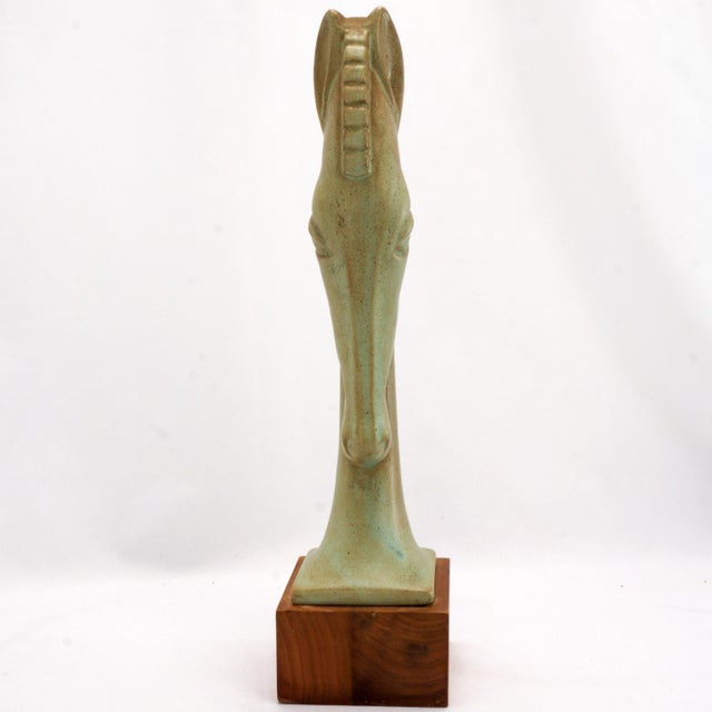 Mid Century Ceramic Horse Head Sculpture Eric Olsen Haeger Potteries 1963 For Sale In Phoenix - Image 6 of 9