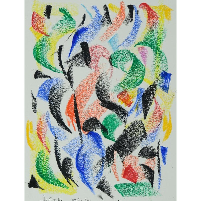 Françoise GALLE (1940) Mother and Child Color pastel Signed in felt-tip pen by the artist On heavy paper, 24 x 32 cm...