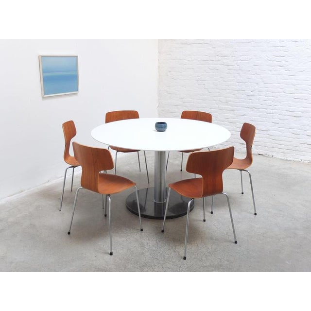 Round Pedestal Dining Table by Alfred Hendrickx for Belform, 1960s For Sale - Image 17 of 18