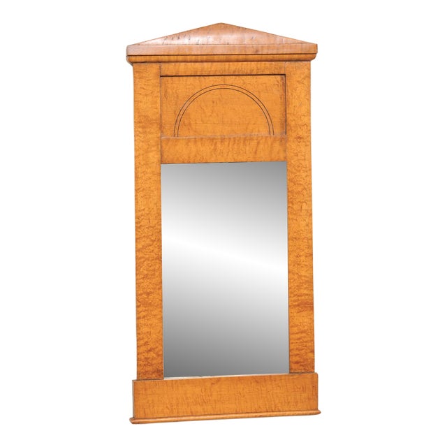 Swedish Karl Johan Birch Mirror, Circa 1840 For Sale