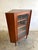 Danish Modern Teak Corner Glass Curio Cabinet or Bar For Sale - Image 10 of 10
