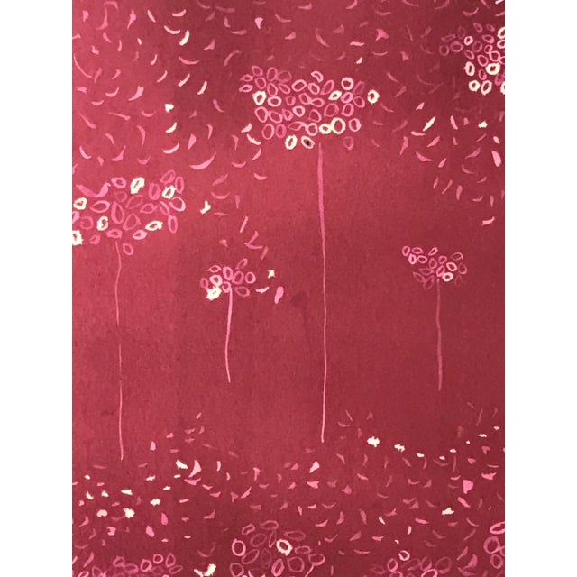 Vintage Mid Century Modernist Abstract Serigraph Trees For Sale In New York - Image 6 of 7