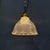 Small Pressed Glass Pendant Lamp with Brass Fixture from Holophane, 1930s For Sale - Image 17 of 17