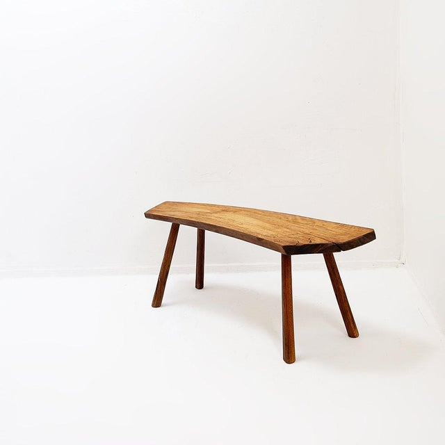 20th Century Primitive Pine Bench For Sale - Image 11 of 13