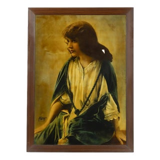M. Kassel, Female Figure, 19th Century, Engraving, Framed For Sale