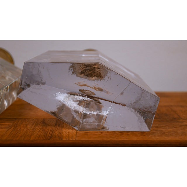 Vintage Finnish Art Glass Table Lamps by Timo Sarpaneva for Iittala, 1960s, Set of 2 For Sale - Image 10 of 11