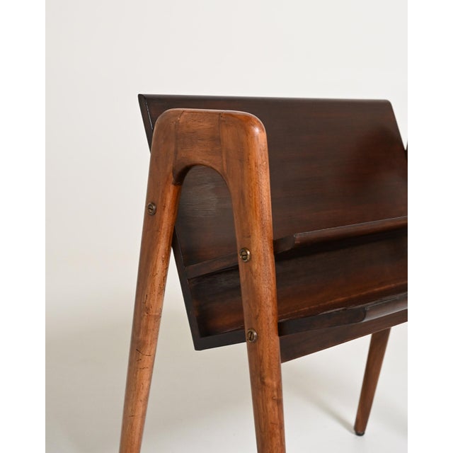 Vintage Magazine Rack in Beech and Ash, 1950s For Sale - Image 9 of 10