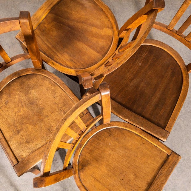 Brown Farmhouse French Dark Oak Dining Chairs, 1940s, Set of 6 For Sale - Image 8 of 13