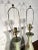 These beautiful celadon green with gold starburst table lamps have been professionally and fully restored with new...