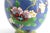 Metal VTG Chinese Cloisonne Vase Cobalt Blue Bird Peony Floral Chinoiserie, 10.25” T For Sale - Image 7 of 10