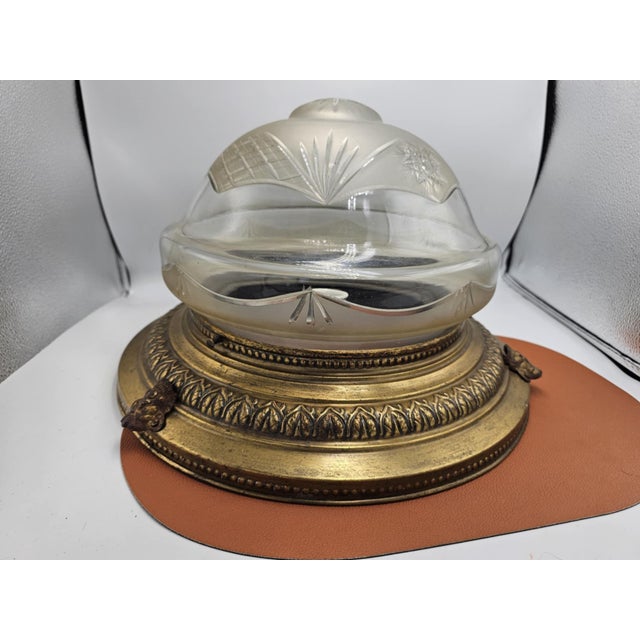 Brass Ceiling Lamp, 1890s For Sale - Image 6 of 6