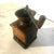 French 19th Century Antique Copper + Wood Coffee Grinder For Sale - Image 3 of 7