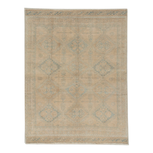 Antique Lightly Distressed Afshar Area Rug 4'7 X 5'1