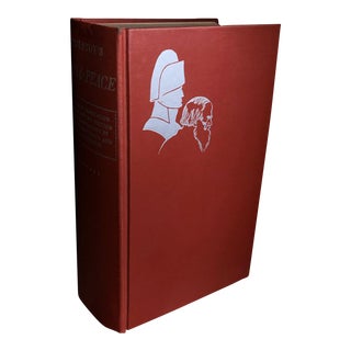 1930s War and Peace Book, Two Volumes Bound as One by Leo Tolstoy, Translated by Louise and Aylmer Maude, Pen Drawings by Fritz Eichenberg. For Sale