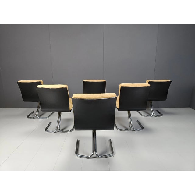 Wood Space Age Dining Chairs, 1970s, Set of 6 For Sale - Image 7 of 12