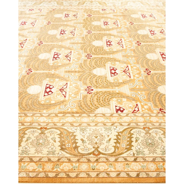 Solo Rugs Mogul, One-of-a-Kind Hand-Knotted Area Rug - Beige, 8' 1" x 10' 4" For Sale - Image 4 of 8