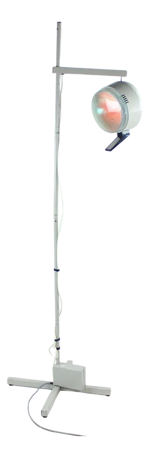 Tall Metal Doctor's Lamp, Czechoslovakia, 1950s