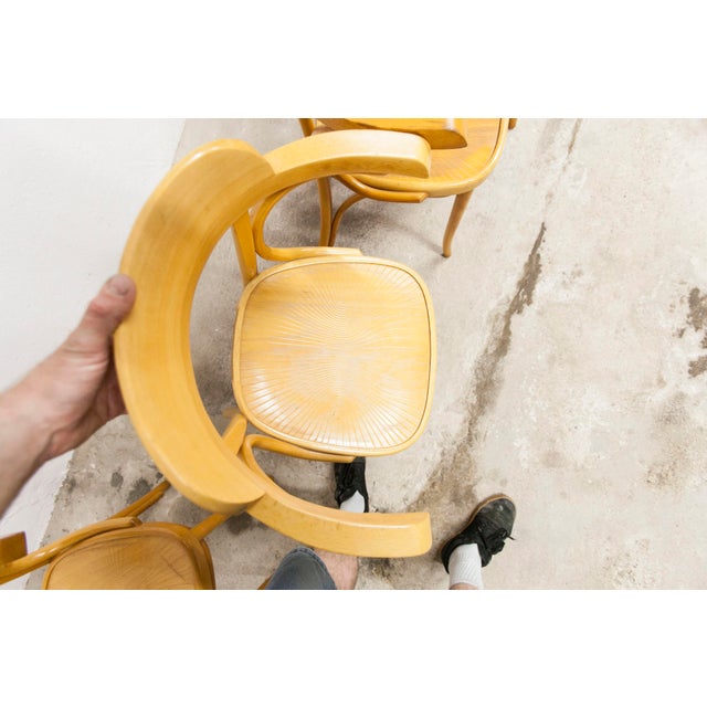 Vintage Bistro Armchairs, 1960s, Set of 4 For Sale - Image 4 of 18