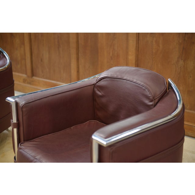 Armchairs in the style of Le Corbusier, 1970s, Set of 2, in Very Good conditions. Designed 1970 to 1979 This piece is...