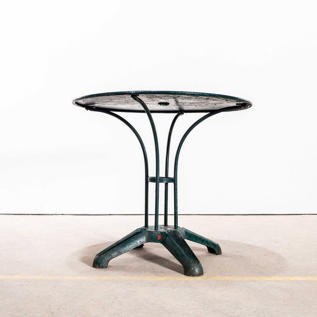 1950s French Round Outdoor Table, 1950s For Sale - Image 5 of 8