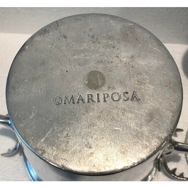 Silver Vintage Silver Mariposa Stag Handles Ice Bucket With Drain Disc For Sale - Image 8 of 8
