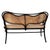 Antique Vienna Secession Scrolling Bentwood Oak & Cane Settee Bench Attributed to Thonet No 05 For Sale In Los Angeles - Image 6 of 7