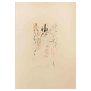 Salvador Dali, The Woman Taken in Adultery, Etching and Drypoint, 1972 For Sale