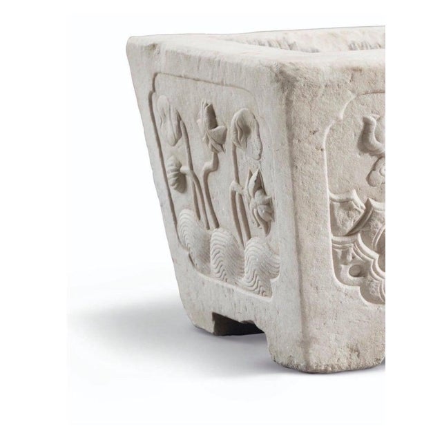 Marble Floral Planter For Sale - Image 6 of 7