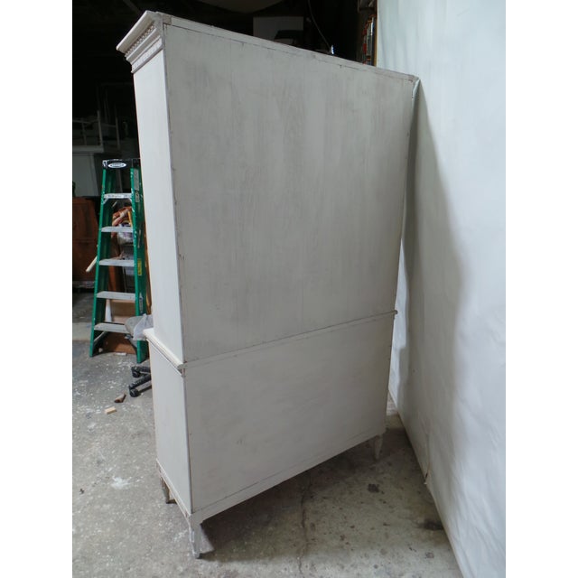 Gustavian (Swedish) Swedish Gustavian Style 4 Door Hutch For Sale - Image 3 of 8