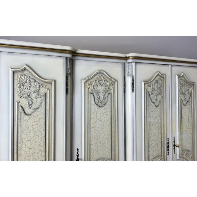 Vintage French Shabby Chic Wardrobe For Sale - Image 9 of 18