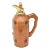 Vintage Italian Wood Resin, Brass Decanter /Jug Style of Aldo Tura Barware Restored For Sale