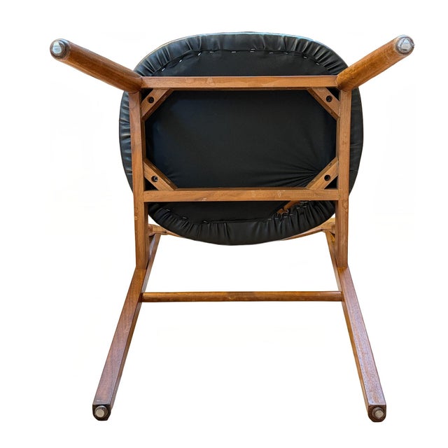 Set of Six 1959 Walnut Dining Chairs Attributed to Greta Magnusson-Grossman for Glenn of California For Sale - Image 11 of 14