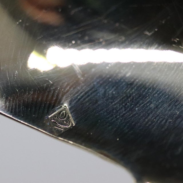 Metal French Odiot Demidoff .950 Sterling Silver Cream Ladle For Sale - Image 7 of 8