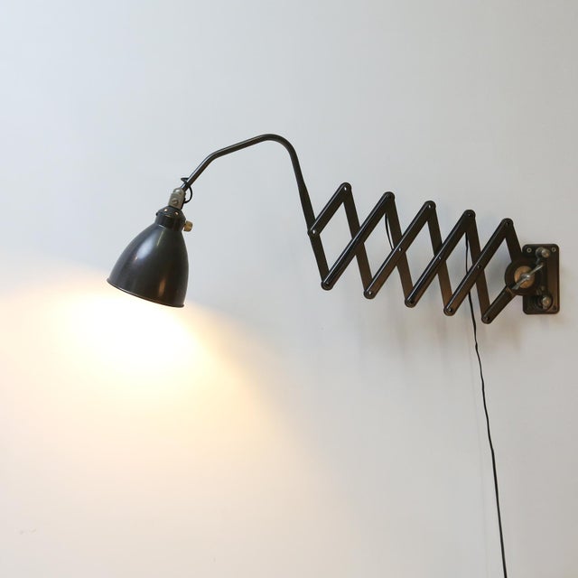 Bauhaus Scissor Wall Lamp, 1930s For Sale - Image 11 of 11