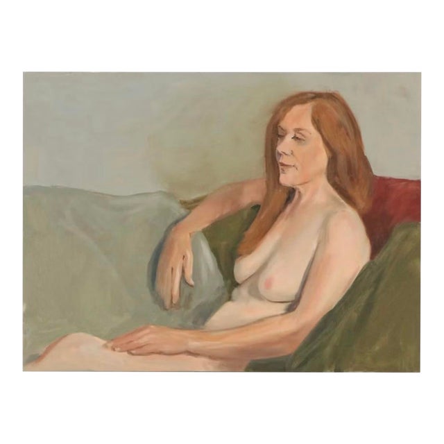 Untitled Reclining Female Nude Oil Painting — Larry Griggs (B. 1951) For Sale