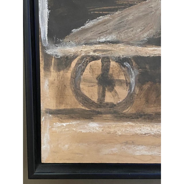 Brown Jimmy Lee Sudduth “Steam Locomotive” Folk Art Painting For Sale - Image 8 of 12