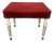 Vintage French Upholstered Ottoman For Sale