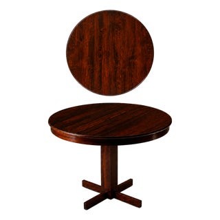 Brazilian Modern Rosewood Round Dining Table by Celina Decorações, 1960s For Sale