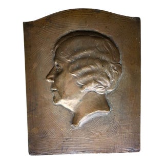 Circa 1930 Bronze Bas-Relief Portrait Plaque (Helen Keller) by C. Warner Williams - Gorham Founders For Sale