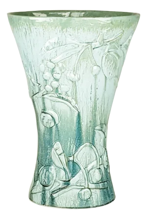 Mid-Century Azure & Grey Ceramic Umbrella Stand by Antonia Campi for S.C.II. Laveno, 1949