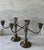 English Pair of Vintage Gorham Silver Plated 3 Arm Weighted Candelabras For Sale - Image 3 of 11