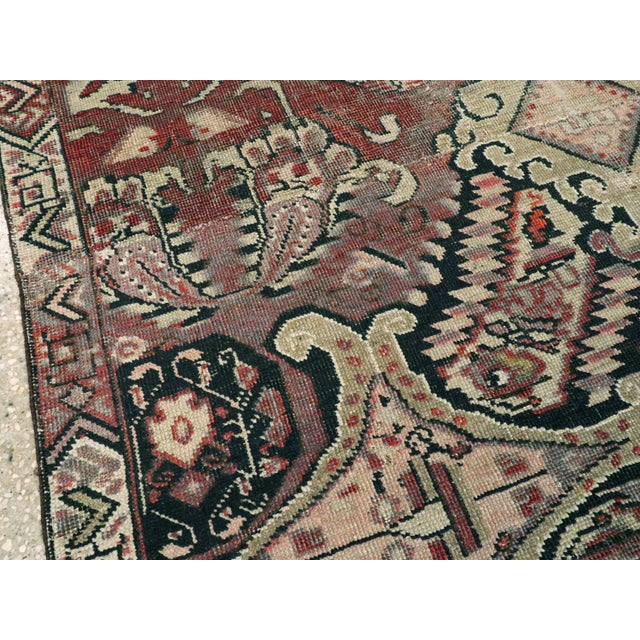 1910s Galerie Shabab Collection Early 20th Century Caucasian Karabagh Rug For Sale - Image 5 of 9