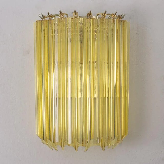 Gold Wall Lamp with Murano Glass, 1990s For Sale - Image 8 of 12