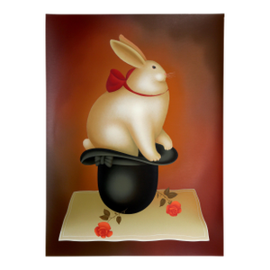 Rabbit in Hat, Signed Screenprint by Igor Galanin