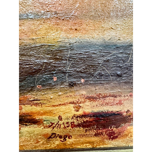 Mid-Century Spanish Bullfighting Oil Painting, Signed and Dated 1958 For Sale - Image 11 of 12