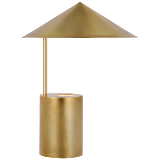 Orsay Small Table Lamp in Hand-Rubbed Antique Brass Designer: Paloma Contreras Height: 16.75" - 18.75" Base: 5" Round...