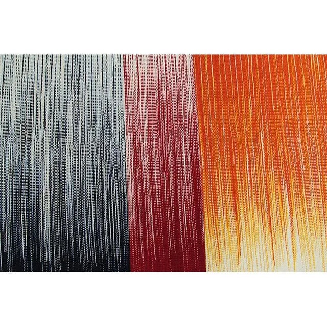 Textile Handwoven Scandinavian Style Persian Kilim Rug 5'4" X 6'9" For Sale - Image 7 of 10