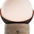 Metal ORB Rechargeable Cordless LED Table Lamp, 3-Levels Brightness Touch Sensor Control, Travertine / Chocolate Bronze For Sale - Image 7 of 14